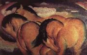 Franz Marc The small yellow horses USA oil painting artist